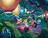 Party Paintings - MAD HATTER'S TEA PARTY by Unknown Artist